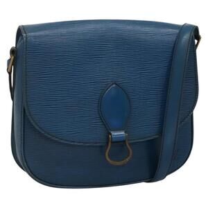 LOUIS VUITTON Epi Saint Cloud GM Shoulder Bag Toledo Blue M52195